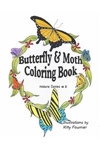 Butterflies and Moths Coloring Book