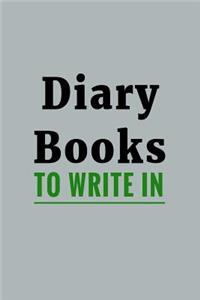 Diary Books To Write In