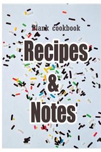 Blank cookbook