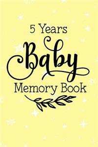 5 Years Baby Memory Book