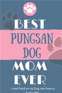 Best Pungsan dog Mom Ever Notebook Gift