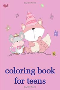 coloring book for teens