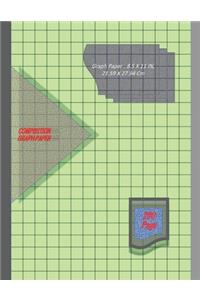 Graph Paper Notebook 8.5 x 11 IN, 21.59 x 27.94 cm