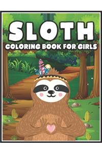 Sloth Coloring Book for Girls