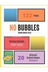 No Bubbles - Blank Comic Book