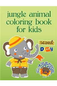 Jungle Animal Coloring Book For Kids