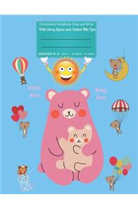 Bear Composition Notebook Draw and Write