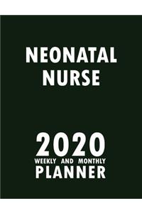 Neonatal Nurse 2020 Weekly and Monthly Planner