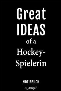 Notizbuch für Hockey-Spieler / Hockey-Spielerin