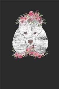 Poodle With Flowers