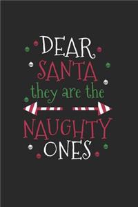 Christmas Santa they're the naughty Notebook