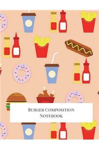 Burger Composition Notebook