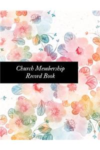 Church Membership Record Book