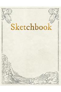 Sketchbook: Personalized Artist Sketchbook, Notebook: Blank Paper for Drawing, Creative Doodling or Sketching
