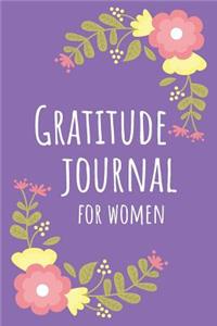Gratitude Journal for Women with Flowers