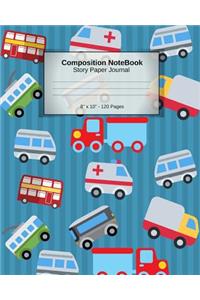 Composition Notebook - Story Paper Journal - 8 X 10 - 120 Pages