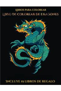 Libros para colorear (Libro de colorear de dragones)