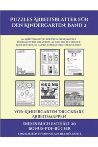 Vor-Kindergarten Druckbare Arbeitsmappen (Puzzles Arbeitsblätter für den Kindergarten