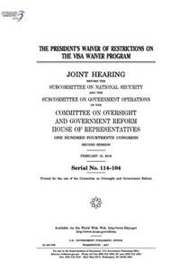 president's waiver of restrictions on the Visa Waiver Program