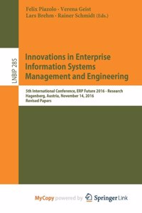 Innovations in Enterprise Information Systems Management and Engineering