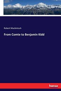 From Comte to Benjamin Kidd