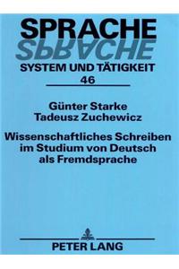 Wissenschaftliches Schreiben Im Studium Von Deutsch ALS Fremdsprache