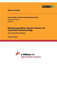 Bilanzierung aktiver latenter Steuern auf steuerliche Verlustvorträge