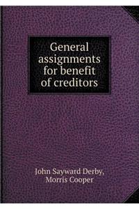 General Assignments for Benefit of Creditors