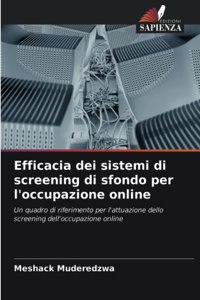 Efficacia dei sistemi di screening di sfondo per l'occupazione online