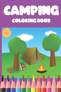 Camping coloring book