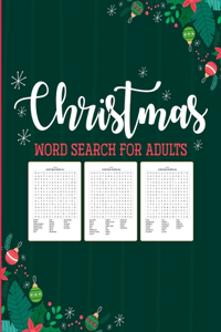 Christmas Word Search For Adults