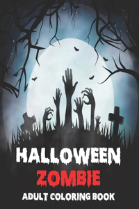 Halloween Zombie Adult Coloring Book
