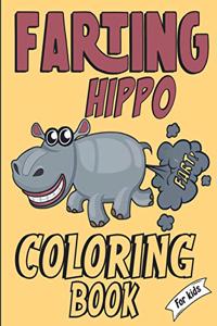 Farting Hippo coloring book for kids