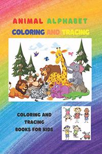 Animal Alphabet Coloring and Tracing coloring and tracing books for kid