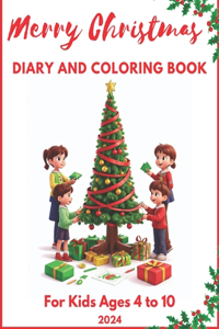 Merry Christmas Diary and Coloring Book