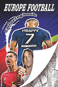 Europe Football Coloring Book