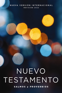 NVI, Nuevo Testamento de bolsillo, con Salmos y Proverbios, Revision 2022, Tapa Rustica, Luces brillantes