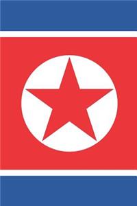 North Korea Flag Notebook - North Korean Flag Book - North Korea Travel Journal