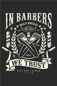 In Barbers we trust Notebook
