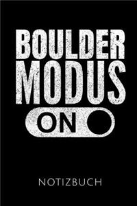 Boulder Modus on Notizbuch