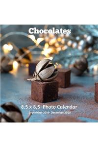 Chocolates 8.5 X 8.5 Calendar September 2019 -December 2020