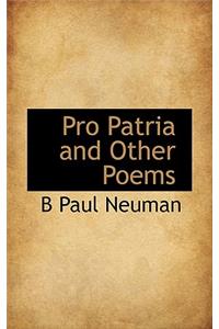 Pro Patria and Other Poems