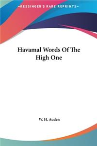 Havamal Words of the High One