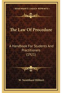 The Law of Procedure