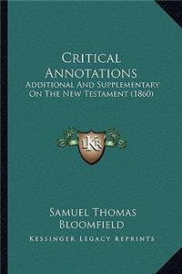 Critical Annotations