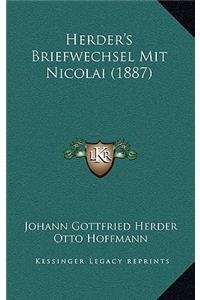 Herder's Briefwechsel Mit Nicolai (1887)