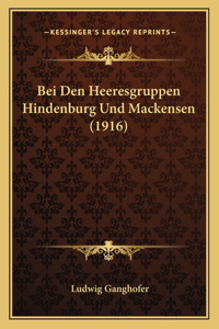 Bei Den Heeresgruppen Hindenburg Und Mackensen (1916)