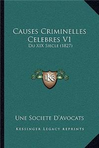 Causes Criminelles Celebres V1