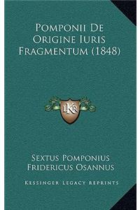 Pomponii De Origine Iuris Fragmentum (1848)