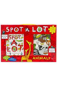 Spot a Lot Animals Board Book & Giant Floor Puzzle